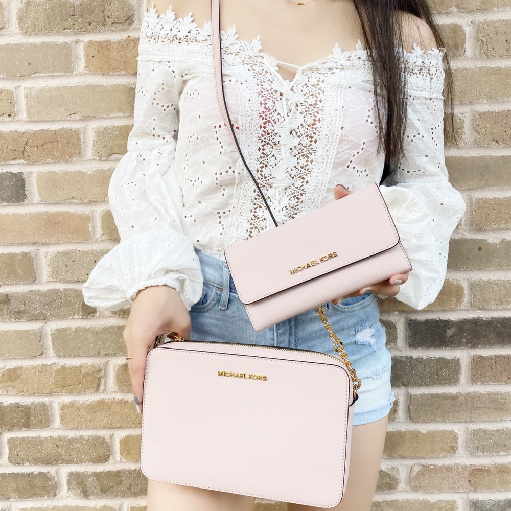 NWT Michael kors crossbody & wallet BUNDLE pink - Picture 2 of 2